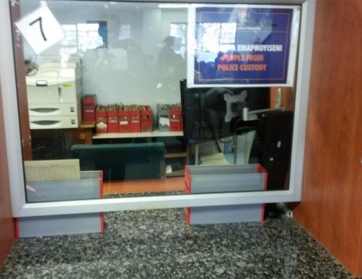 Admission desks were left vacant as patients piled up.