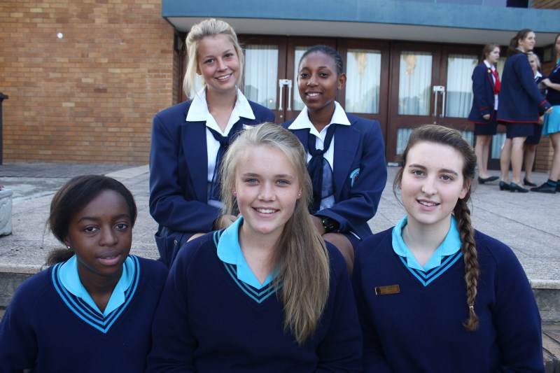 Fulu Sigogo, Chandré Oosthuizen, Mikayla Wilmans, Michelle Kasa and Nolwethu Nkosi