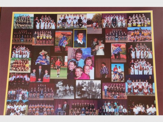 'n Fotoportret van Krüger se beste oomblikke in die onderwys pryk teen sy muur.
