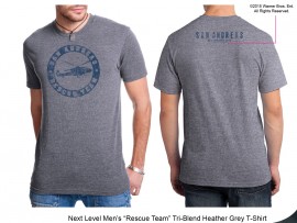 san andreas movie merchandise Men's Grey T-Shirt