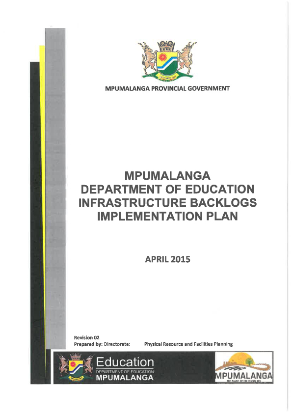 Infrastructure Backlogs Implementation Plan