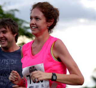 Ek is op my gelukkigste as ek draf.