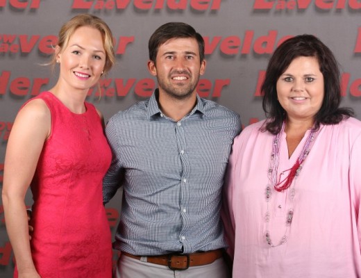 Erichia and Ettiëne Pretorius with Irma Green.