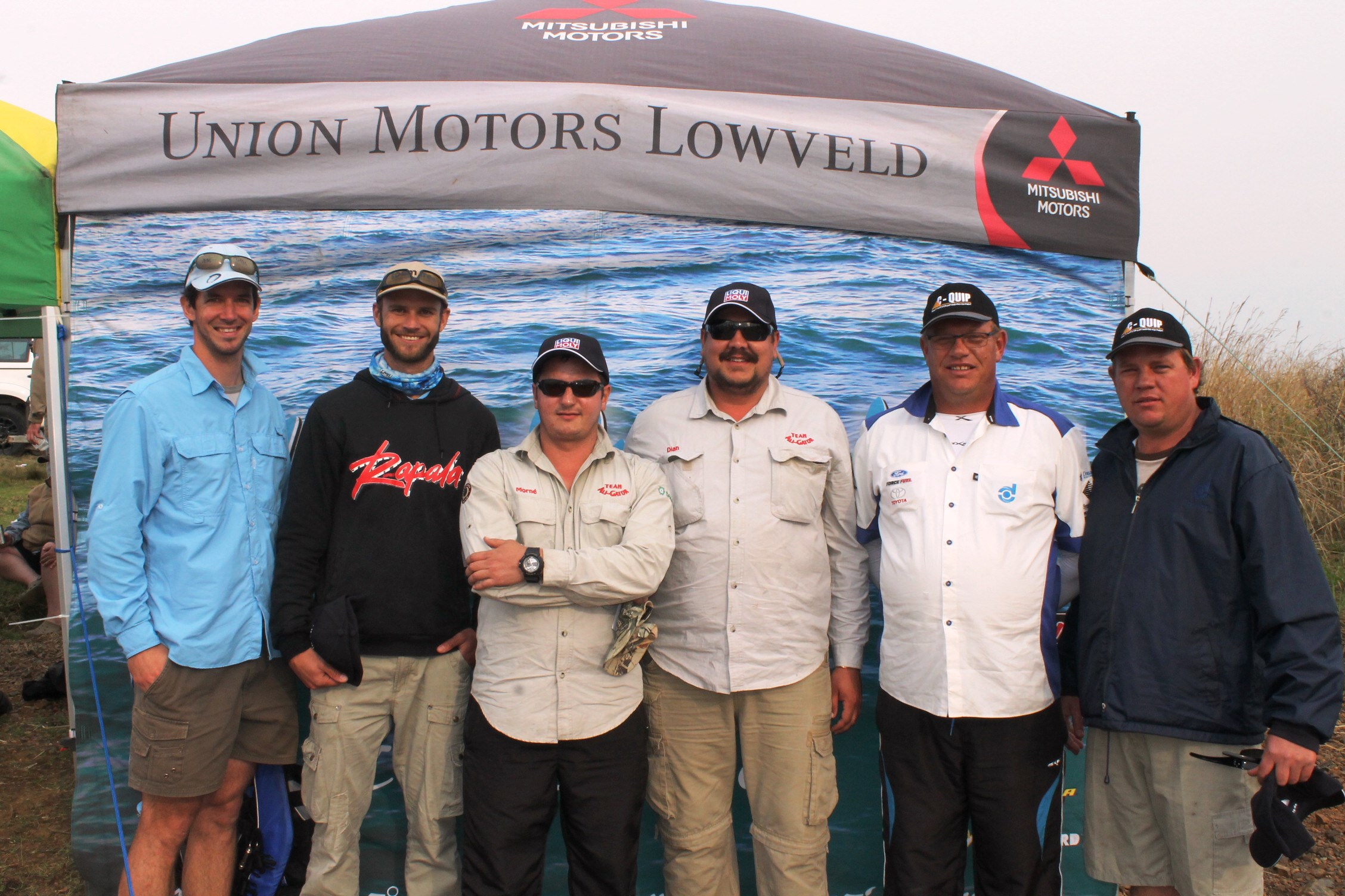 Top three: Second Francois Nel and Shaun Fredriksson (Ambassadors), first Morne Strauss and Dian Pretorius (Alligators) and third Hermanus Snyman and Kobus Snyman (Brayshaw Filtration).