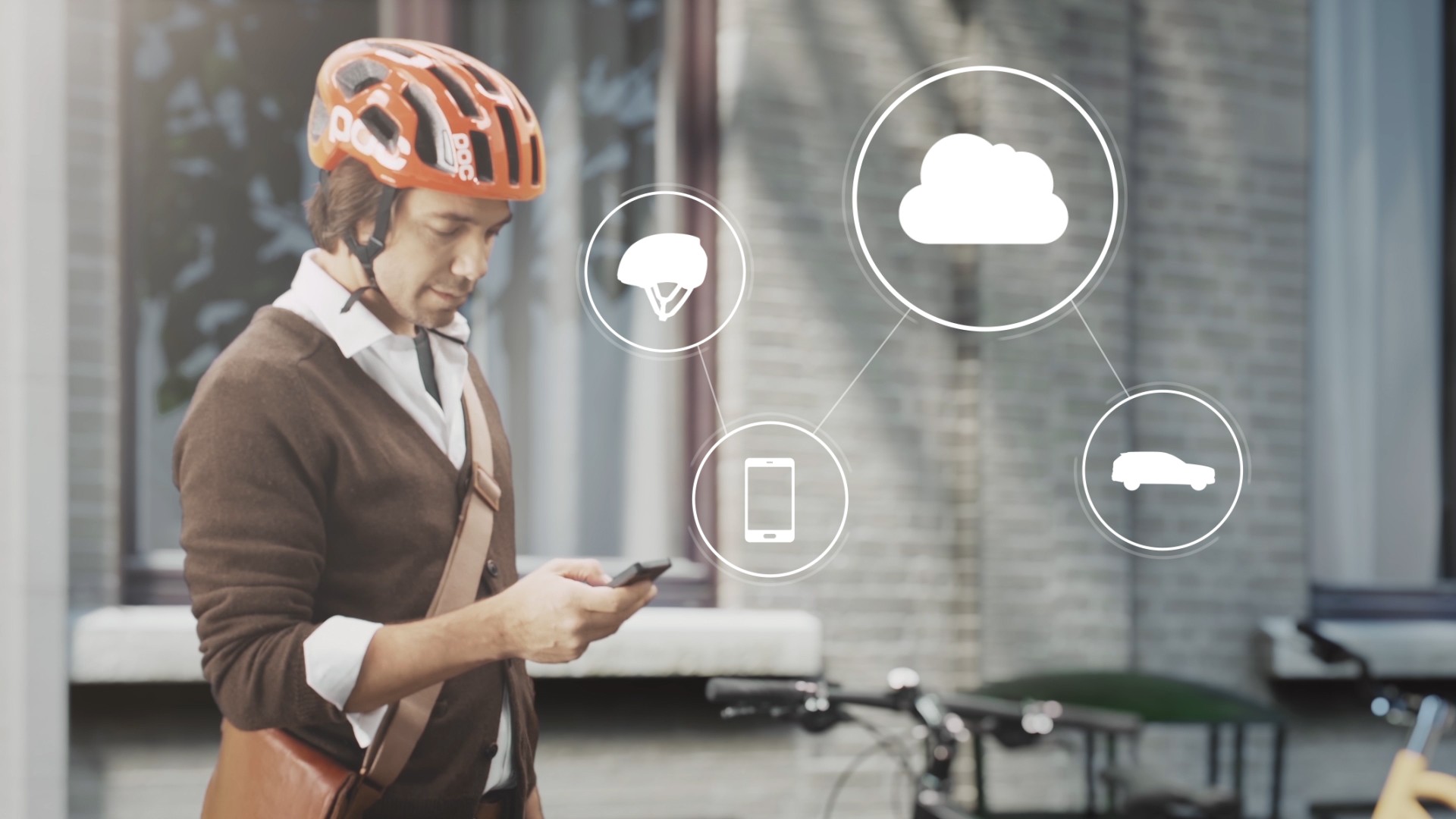 World-first technology by Volvo and POC connects cycle helmets with cars