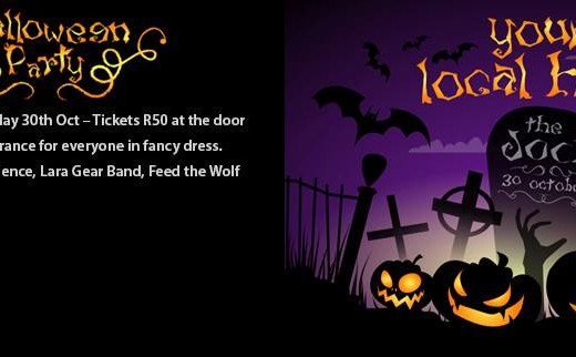 Jock Pub & Grill's Halloween poster.