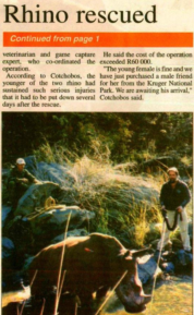 Rhinos have faced attacks from as far as 2003.