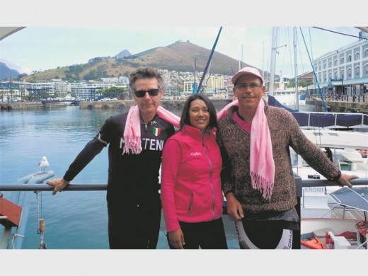 Mr Andrew Wheeldon of Bicycle Cape Town, Mr Adeliah Jacobs of PinkDrive in Cape Town and Mr Rick Budai.