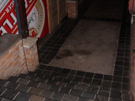 The scene was closed off and mopped up.  The police were not called to the scene.