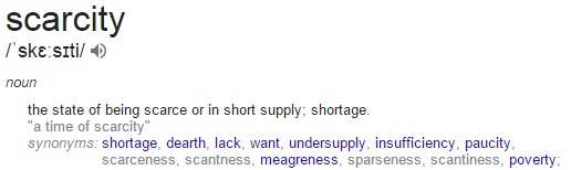 Scarcity