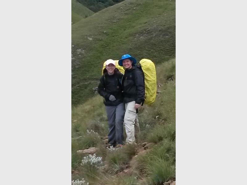 Samantha Morris en Miandi du Plessis op die roete.