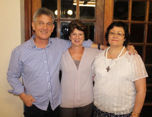 Patrick and Anne Lombard with Charmaine Tecklenburg at the Lowveld High School thank-you function.