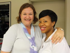 Lorraine van Niekerk en Nice Mabuza.
