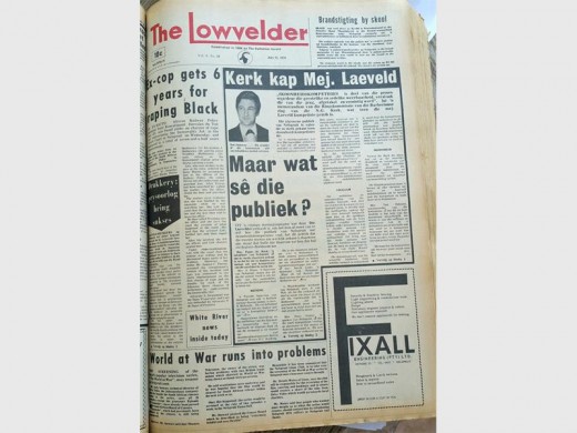 Die voorblad van Die Laevelder van 23 Julie 1976