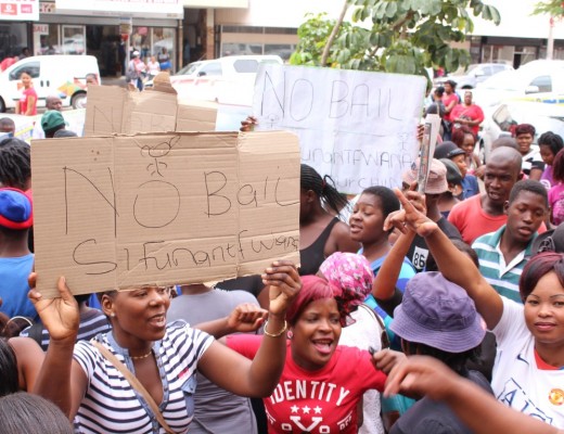 "No bail!" they demanded.