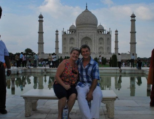 The couple in India. (Photo: Facebook)