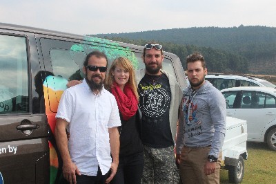 The band: Briers Coetzee, Heather Waters, Andre Oosthuizen and Simon Emmerich.