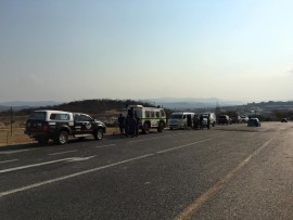 On the scene close to the University of Mpumalanga.