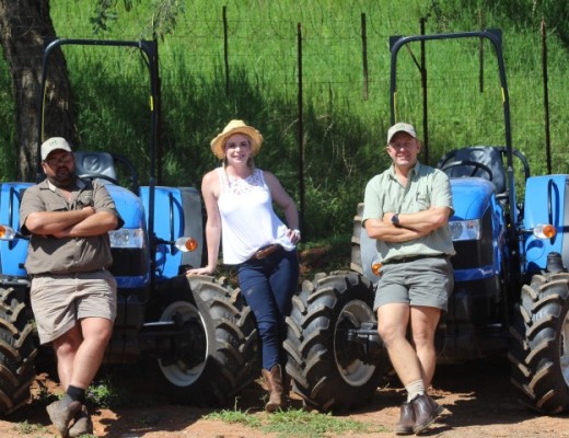 CJ Grobler from Lowveld Trekkers, Tanya Fourie and Tobie de Beer from Siyafundisa Farming and Business Development