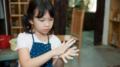 Help your child make homemade clay ornaments