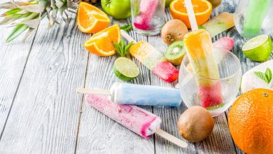 Your child will love making these yummy rainbow fruit lollies