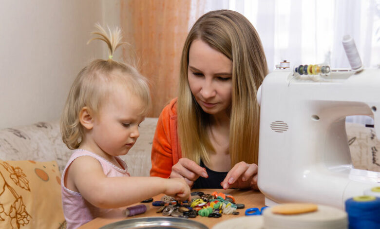 Help your child make a DIY confetti bookmark