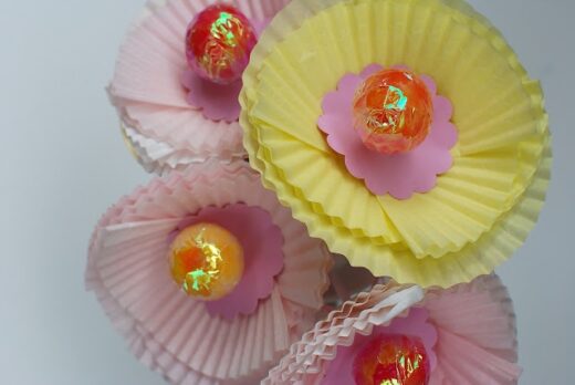 Saturday craft: How to make cupcake liner flowers