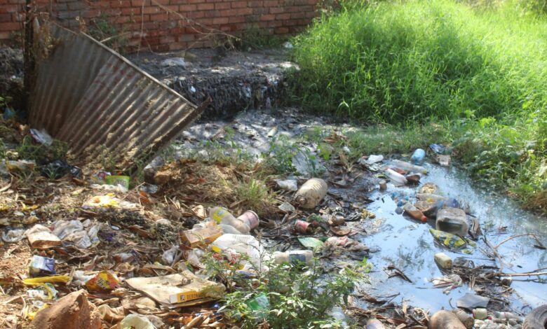 The leaking sewers at Ext 10.