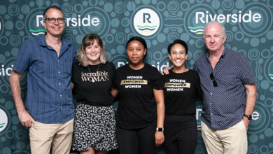 Gary Phillips, Toni McLagan, Lucia Ngobeni, Jessica Prim and James Aling. > Photo: Supplied/Riverside CID