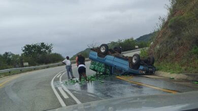 The scene of the accident. Photo: Supplied/Linda Dwinger
