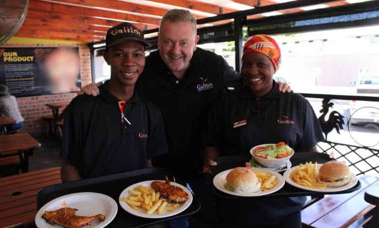 Innocent Gininda, Louis Germishuys and Winnie Mahlaela.