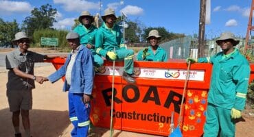 Tshepo Sedibe, Alfred Monareng (in blue), Alfred Hombe, Mduduzi Khumalo, Sandile Nkambule and Siya Mathe.