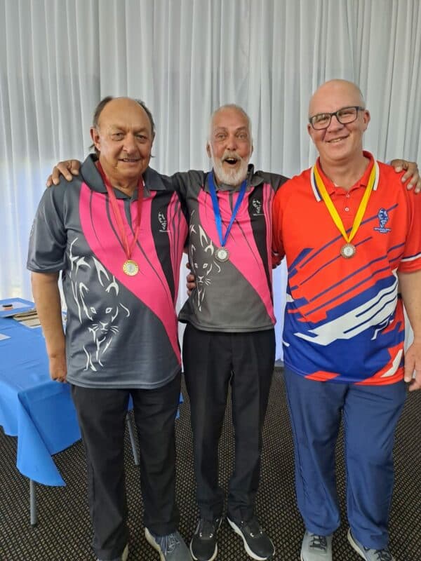 Gavin Shoobert, Piet Smit and Hanno Kapp were the top three veteran men. > Photos: Supplied/Charles Davies