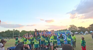 Hazyview Rugby Club celebrate their win. Photos: Tumelo Waga Dibakwane