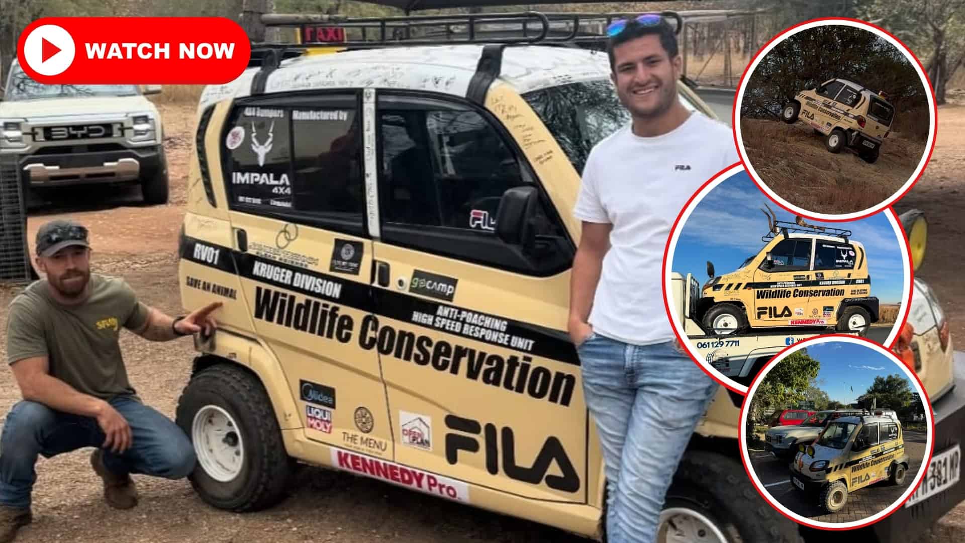 WATCH: Two men, a tiny car, and 600km through the Kruger for a