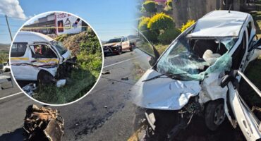 The scene of the accident. > Photo: Martin Jeffrey