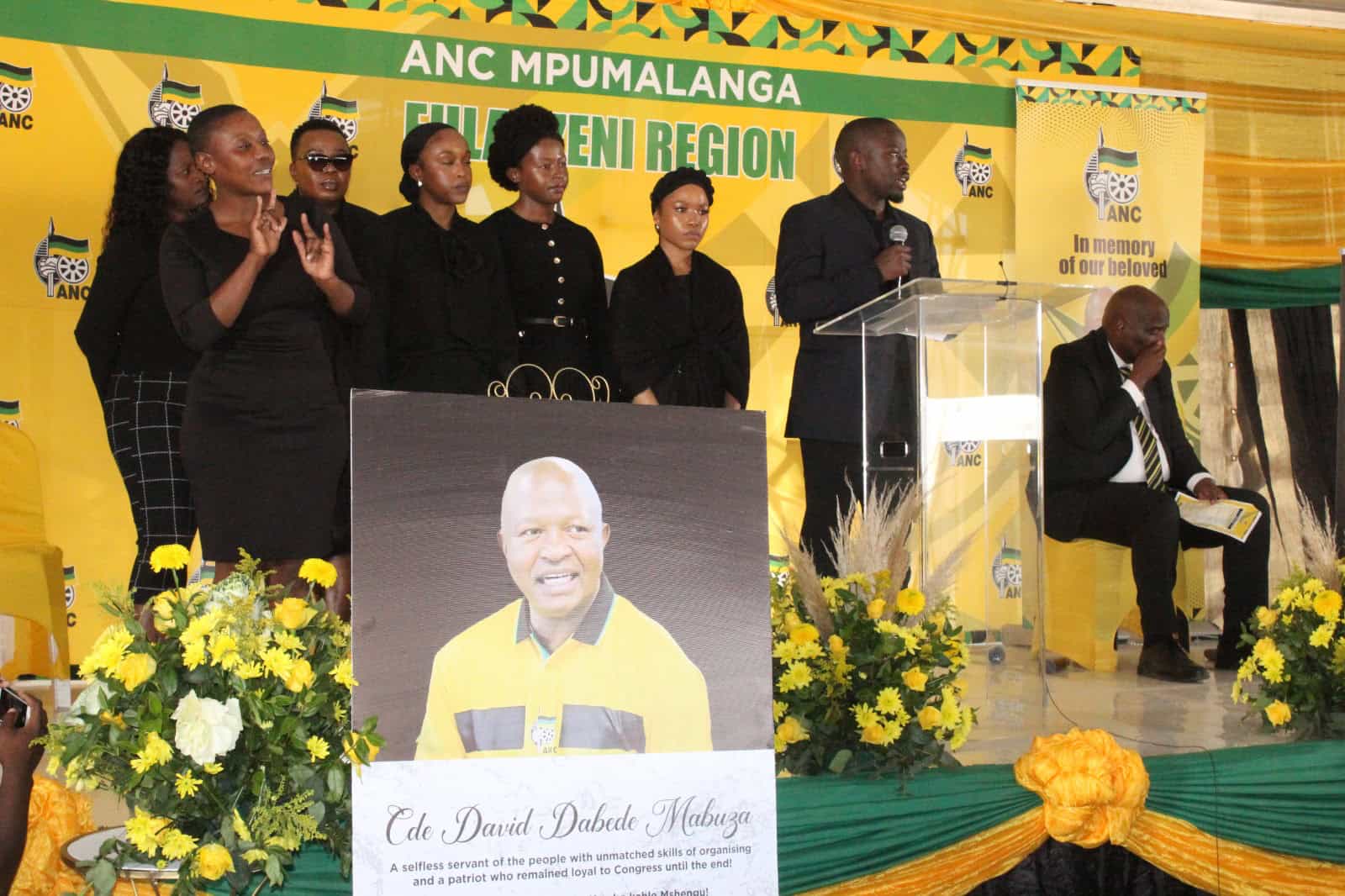 David Mabuza's children pay tribute to their father. > Photos: Tumelo Waga Dibakwane