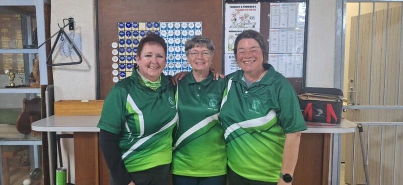 Joy Goodison, Angie Josten and Annemarie van der Merwe were the second ladies team.