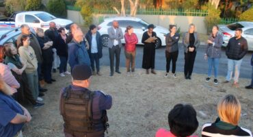 People standing in a circle