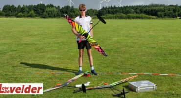 Zander Groenewald in aksie in Duitsland. > Foto: Verskaf/Alec Groenewald