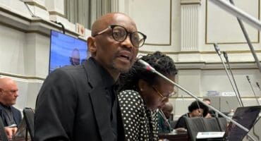 Former SAT board member, Oupa Pilane, talks in Parliament. > Photo: Supplied/Oupa Pilane