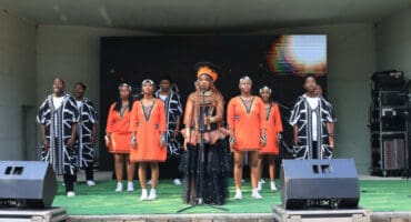The Ndlovu Youth Choir sings on stage. > Photo: Supplied/Kaptured Concepts