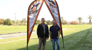 Meiring van der Merwe from Hi-Tech Security and Shaun Adams. > Photos: Gia Radnai