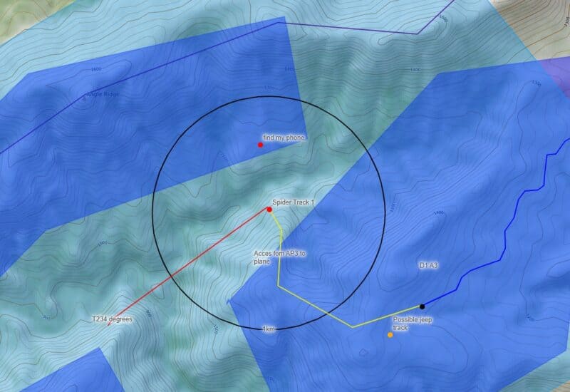 Map of the search area. > Photo supplied: Ehlanzeni Police Diving Unit