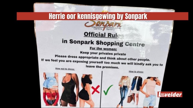 Die gedragskode wat die rondte op sosiale media doen. > Foto: Bron/Facebook