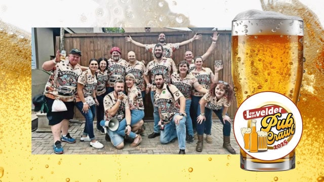 Participants in last year’s crawl. Photo: Blake Linder