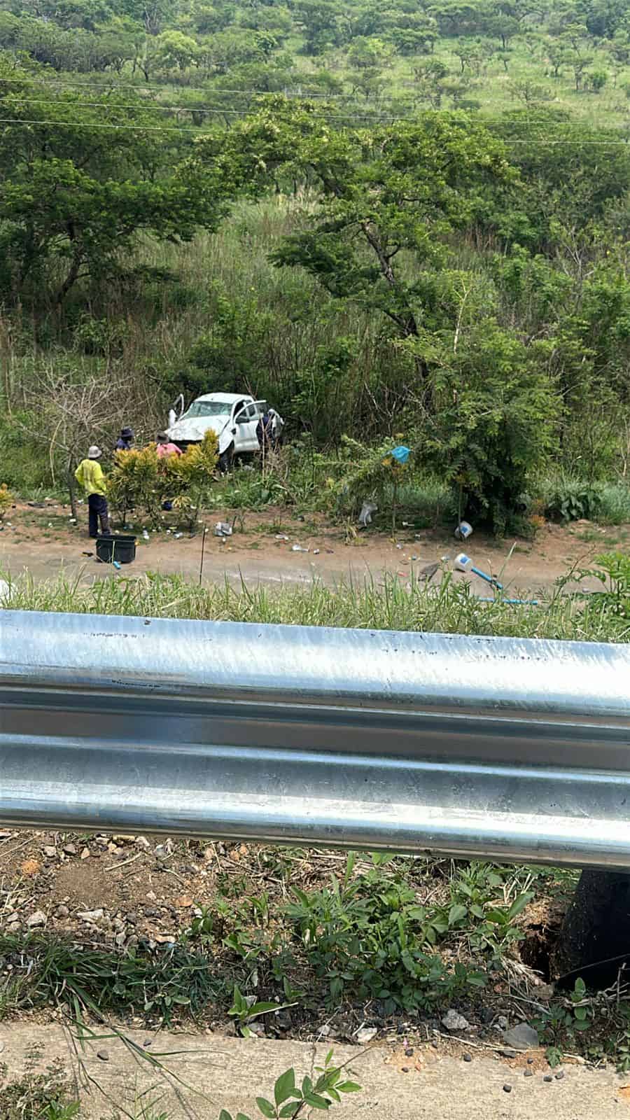 The accident scene.