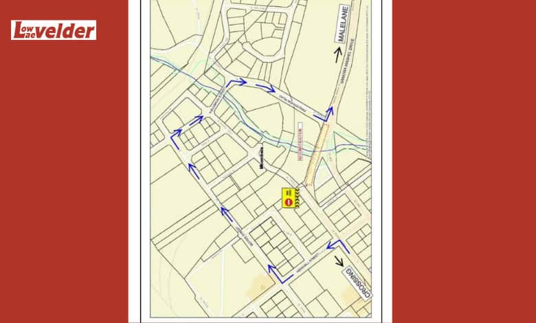 Diagram of alternative routes. > Photo: Supplied: City of Mbombela