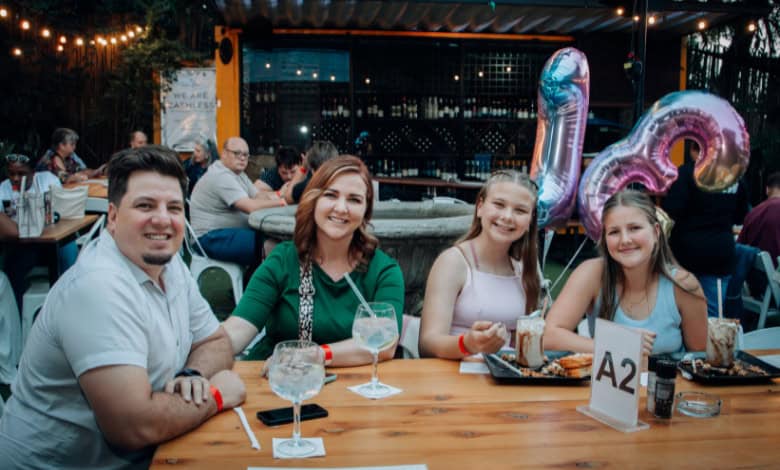 Justin Grobbler, Micka Moton, Ané Grobbler en Jaimie Grobbler.