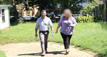 Marco Schalekamp walks outside the White River Magistrate's Court. > Photos: Gia Radnai